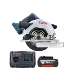Bosch GKS 18 V-57 Cordless 165mm Circular Saw With 1 X 4.0Ah Battery & Charger