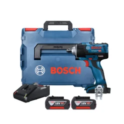 Bosch GDS 18 V-300 Brushless Impact Wrench With 2 X 4.0Ah Batteries, Charger & L-Boxx - 06019D8271