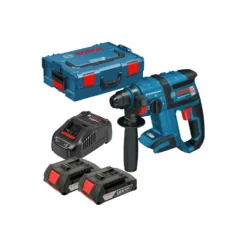 BOSCH GBH18V-EC Brushless SDS+ 2x2Ah Batteries, Charger, Case
