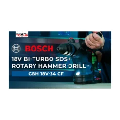Bosch GBH 18V-34 CF 18V BITURBO SDS+ Rotary Hammer Drill With 2 X 5.5Ah ProCORE Batteries, Charger & Carry Case - 0611914073 -Home Tools 0611914073 1