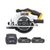 JCB 21-18CS-B 18V Cordless 165mm Circular Saw With 2 X 2.0Ah Batteries & Charger