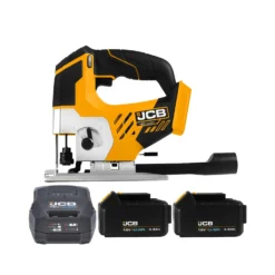 JCB 21-18JS-B 18V Li-ion Cordless Top Handle Jigsaw With 2 X 4.0Ah Batteries & Charger