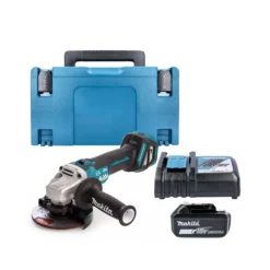 Makita DGA513 18V LXT Brushless 125mm Angle Grinder With 1 X 4.0Ah Battery, Charger & Case