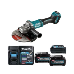 Makita GA038G 40V Max XGT Brushless Angle Grinder With 2 X 4Ah Batteries, Charger & Adaptor -Home Tools 4756da3aa348d502118ea19437bc9a45
