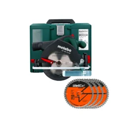 Metabo KS 18 LTX57 18V Cordless 165mm Circular Saw With 4 X 48 Teeth Saw Blades & MetaBOX