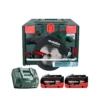 Metabo KS 18 LTX57 18V Cordless 165mm Circular Saw With 2 X 4.0Ah Batteries, Charger & Meta Box