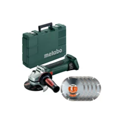 Metabo W18LTX Angle Grinder 125mm In Case With 125mm 5 Extra Diamond Blade