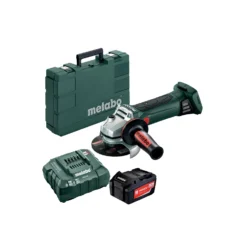 Metabo W 18 LTX Angle Grinder 125mm With 1 X 5.2Ah Battery, Charger & Case
