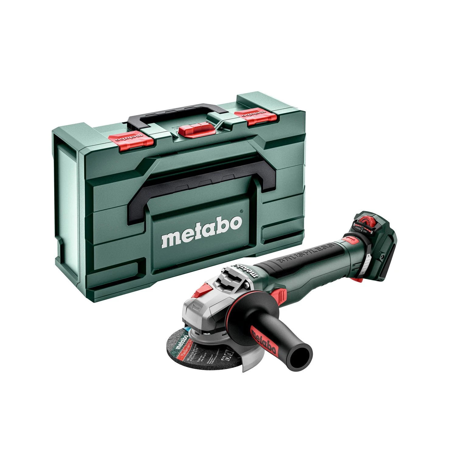 Metabo WVB 18 LT BL 11-115 Quick 18V Cordless Brushless 115mm Angle Grinder With MetaBox - 613056840 1 Metabo WVB 18 LT BL 11-115 Quick 18V Cordless Brushless 115mm Angle Grinder With MetaBox - 613056840