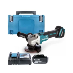 Makita DGA456 18V BL Grinder + 1 X BL1860 ,Charger & Case