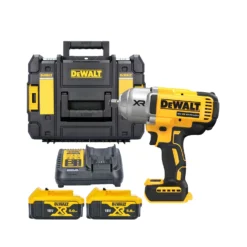 DeWalt DCF900 18V XR Cordless Brushless 1/2" High Torque Impact Wrench With 2 X 5.0Ah Batteries, Charger & TSTAK II Case