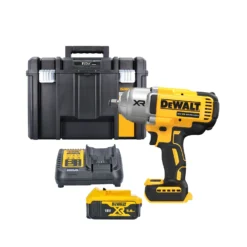 DeWalt DCF900 18V XR Cordless Brushless 1/2" High Torque Impact Wrench With 1 X 5.0Ah Battery, Charger & TSTAK VI Case