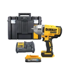 DeWalt DCF900 18V XR Cordless Brushless 1/2" High Torque Impact Wrench With 1 X 1.7Ah Powerstack Battery, Charger & TSTAK VI Case