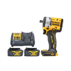 DeWalt DCF921 18V XR Cordless Brushless 1/2" Hog Ring Impact Wrench With 2 X 4.0Ah Batteries & Charger