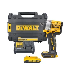 DeWalt DCF921 18V XR Cordless Brushless 1/2" Hog Ring Impact Wrench With 1 X 2.0Ah Battery, Charger & Case