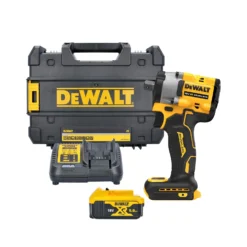 DeWalt DCF922 18V XR Cordless Brushless 1/2" Detent Pin Impact Wrench With 1 X 5.0Ah Battery, Charger & Case