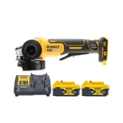 DeWalt DCG406 18V XR 5 Inch / 125mm Brushless Angle Grinder With 2 X 5.0Ah Batteries & Charger