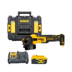 DeWalt DCG409 18V XR Brushless Flexvolt Advantage 125mm Angle Grinder With 1 X 5.0Ah Battery, Charger & Case