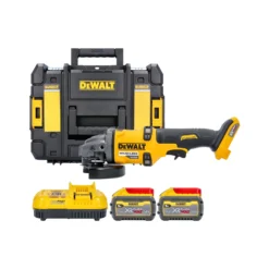 Dewalt DCG418X2 54V XR FlexVolt Cordless Brushless 125mm Angle Grinder With 2 X 9.0Ah Batteries, Charger & Case
