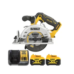 DeWalt DCS512 12V XR Cordless Brushless 140mm Circular Saw With 2 X 5.0Ah Batteries & Charger