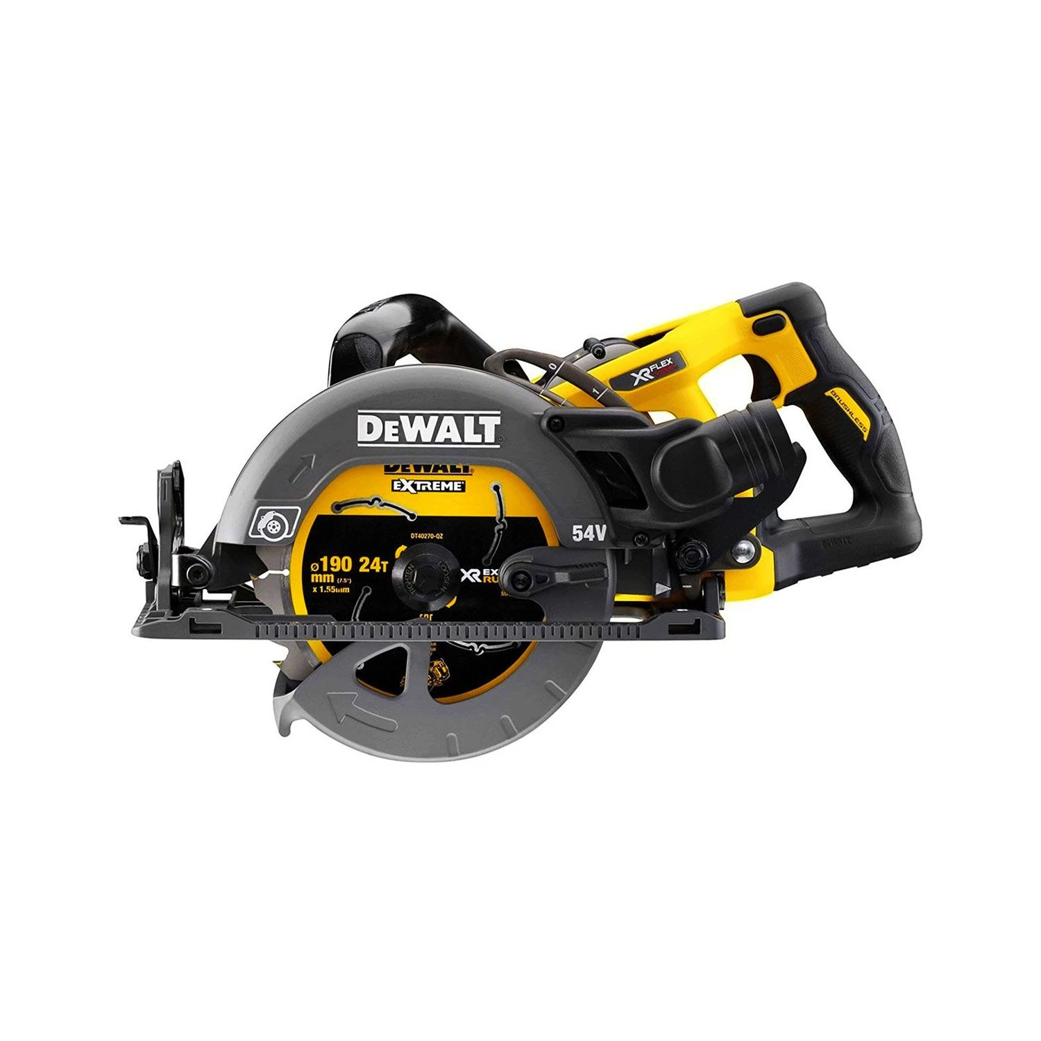 DeWalt DCS577N-XJ 54V XR Cordless Brushless Flexvolt High Torque 190mm Circular Saw Bare Unit 1 DeWalt DCS577N-XJ 54V XR Cordless Brushless Flexvolt High Torque 190mm Circular Saw Bare Unit