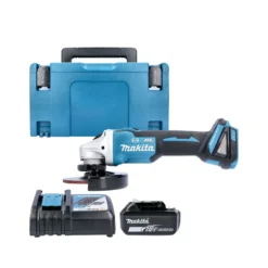 Makita DGA506 18V Brushless Angle Grinder With 1 X 4.0Ah Battery, Charger & Case
