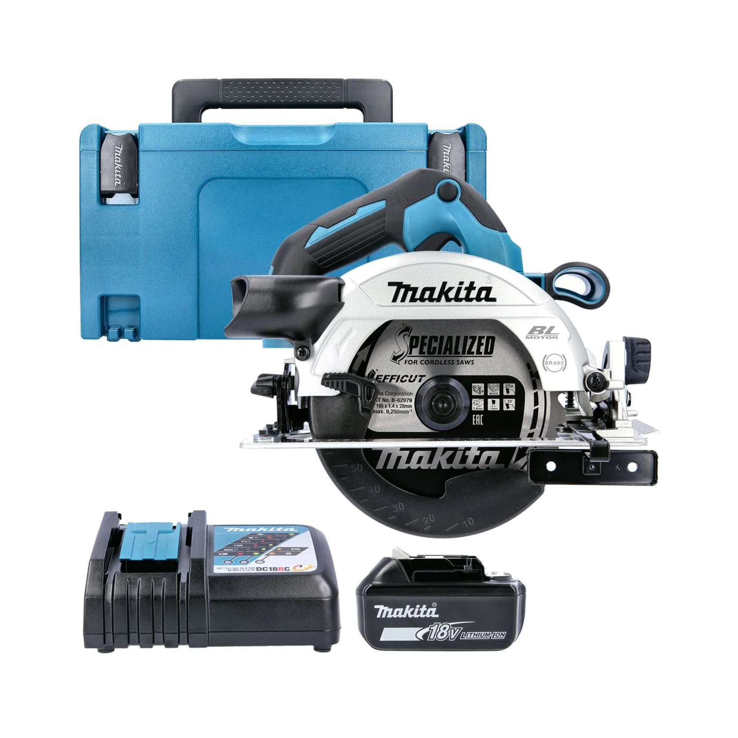 Makita DHS660 18V LXT Cordless Brushless 165mm Left Handed Circular Saw With 1 X 5.0Ah Battery, Charger, Case 1 Makita DHS660 18V LXT Cordless Brushless 165mm Left Handed Circular Saw With 1 X 5.0Ah Battery, Charger, Case