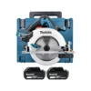 Makita DHS710 18V / 36V Cordless 190mm Circular Saw With 2 X 5.0Ah Batteries & Makpac Type 4 Case