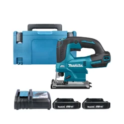 Makita DJV184 18V LXT Cordless Brushless Top Handle Jigsaw With 2 X 2.0Ah Batteries, Charger & Case
