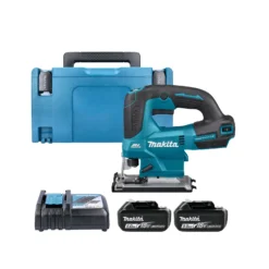 Makita DJV184RTJ 18V LXT Cordless Brushless Top Handle Jigsaw With 2 X 5.0Ah Batteries, Charger & Case