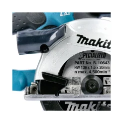 Makita DSS501 18V LXT Li-Ion 136mm Circular Saw With 2 X 5.0Ah Batteries & Charger -Home Tools dss501z 06 3
