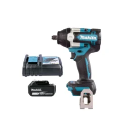 Makita DTW700 18V LXT Cordless Brushless 1/2" Impact Wrench With 1 X 5.0Ah Battery & Charger