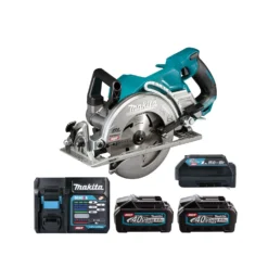 Makita RS001G 40Vmax XGT Brushless 185mm Circular Saw With 2 X 4.0Ah Batteries, Charger & ADP10 Adaptor