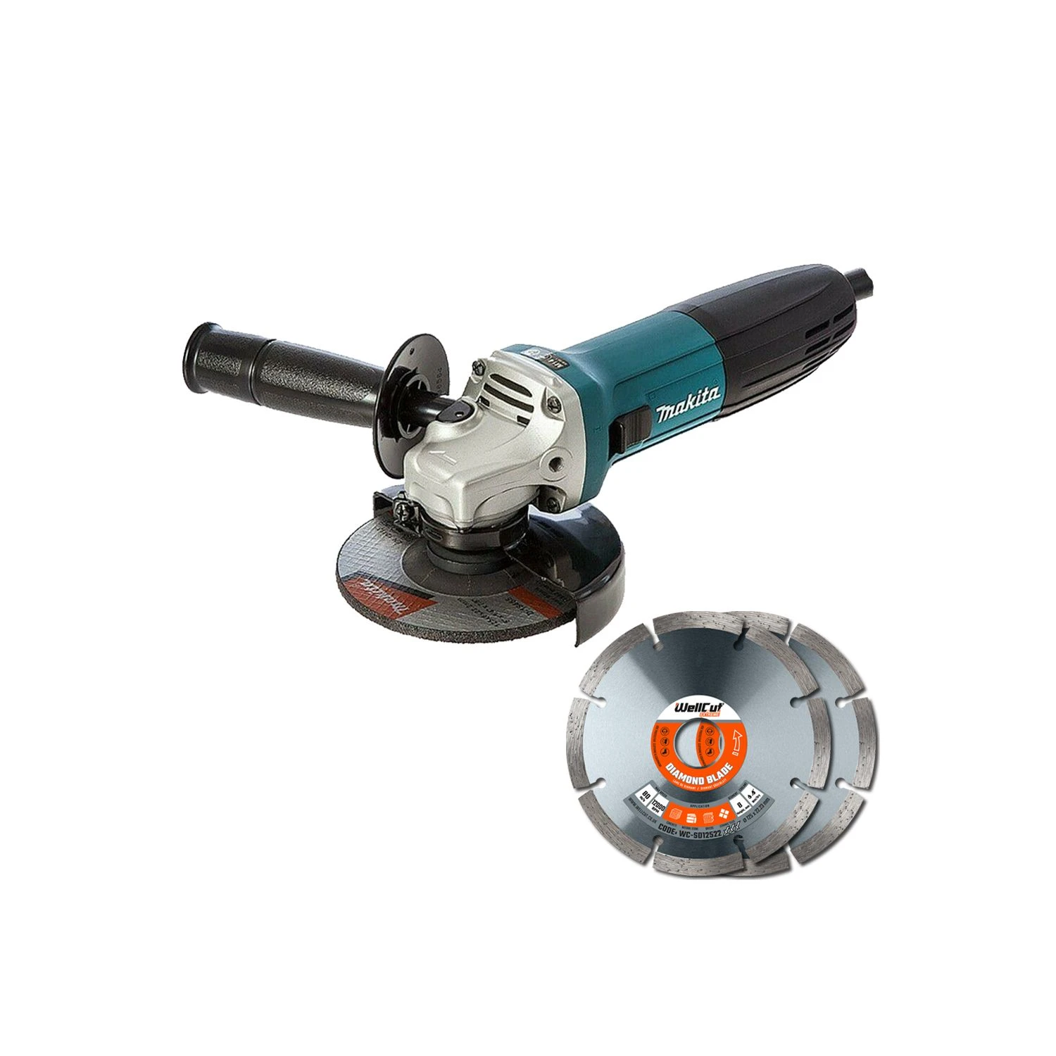 Makita GA5030R 125mm Grinder 110v + 2 X Diamond Blades 1 Makita GA5030R 125mm Grinder 110v + 2 X Diamond Blades
