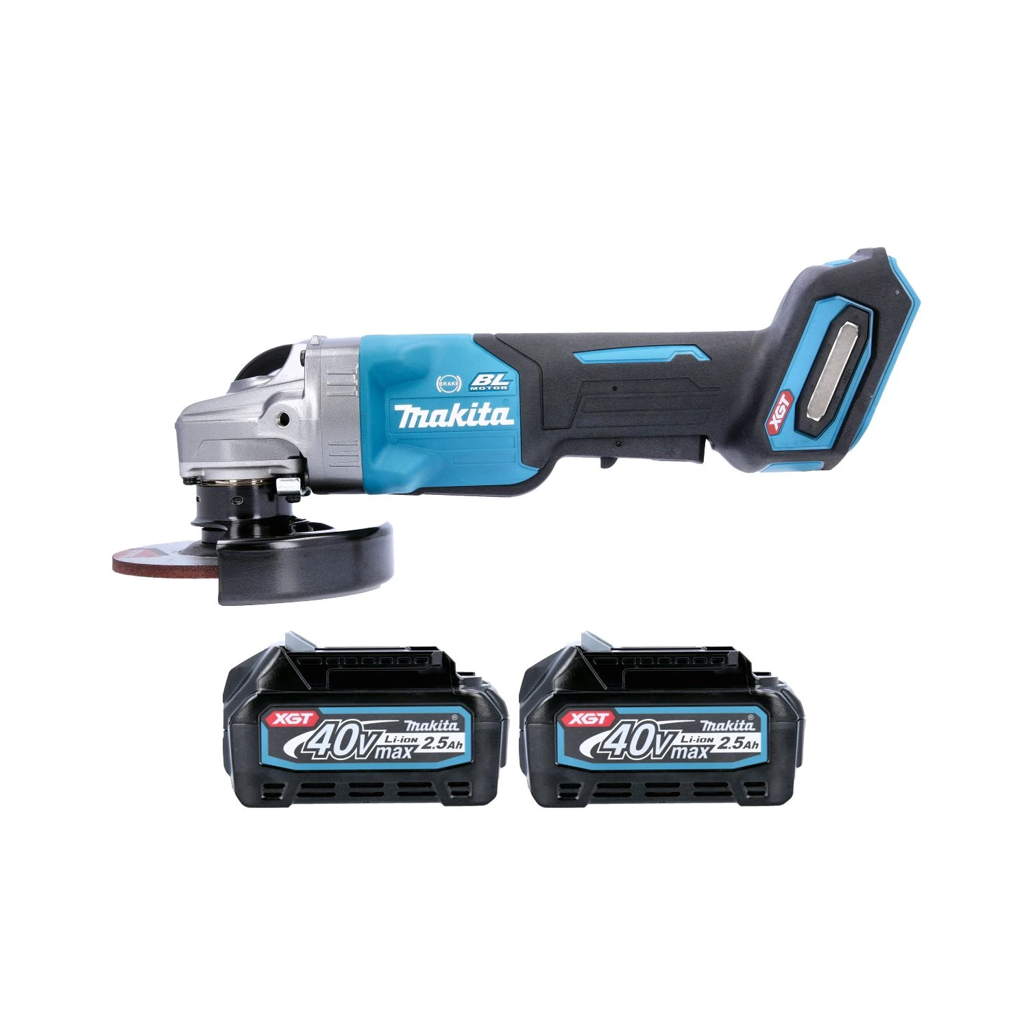 Makita GA013G 40V Max XGT Brushless Angle Grinder With 2 X 2.5Ah Batteries 1 Makita GA013G 40V Max XGT Brushless Angle Grinder With 2 X 2.5Ah Batteries