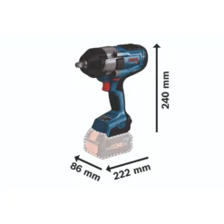Bosch GDS 18V-1000 18V Cordless BITURBO Brushless Impact Wrench In L-Boxx - 06019J8301 -Home Tools gds 18v 1000 1 1