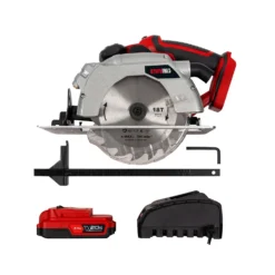 Olympia OLPX20SCS1 20V 165mm Cordless Circular Saw With 1 X 2.0Ah Battery, Charger