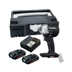 Panasonic PAN75A8PN 18V Cordless 1/2" Impact Wrench With 2 X 3.0Ah Batteries, Charger & Systainer Case