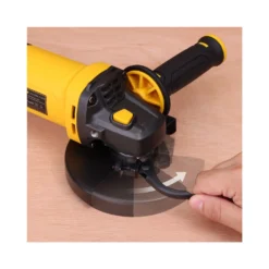 TOUGH MASTER® Corded Angle Grinder 125mm Grinding Disc 230V Handheld Electric Angle Grinder With Wrench, Auxillary Handle, Wheel Guard & 2 X Carbon Brushes - 900 Watts + 10Pc Cutting Discs -Home Tools tm ag125er 05