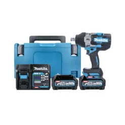 Makita TW001GD201 40Vmax XGT Cordless Brushless Impact Wrench With 2 X 2.5Ah Batteries, Charger & Case
