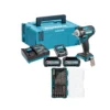 Makita TW004GD203 40Vmax XGT Brushless Impact Wrench With 2 X 2.5Ah Batteries, Charger, Adaptor, Case & B-36192 Screwdriver Bit Set