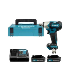 Makita TW161DSAJ 12V Cordless Brushless 1/2" Impact Wrench With 2 X 2.0Ah Batteries, Charger & Case